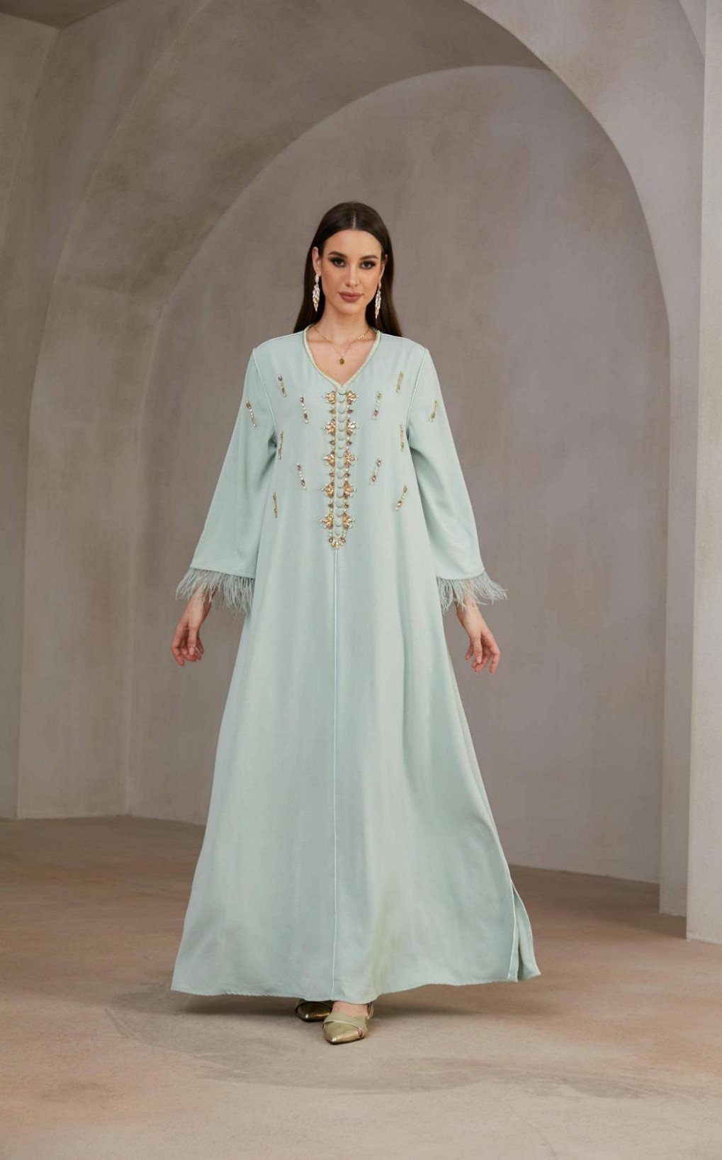 Women’s Polyester Modest Abaya – Elegant Daily & Formal Wear - Image 3