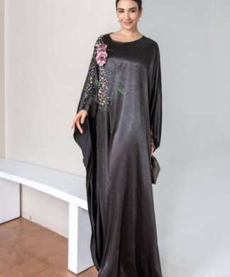 Embroidered Front Open Abaya – Fancy Look